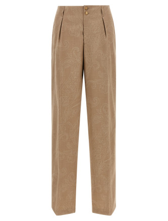 Брюки ETRO Paisley jacquard pants