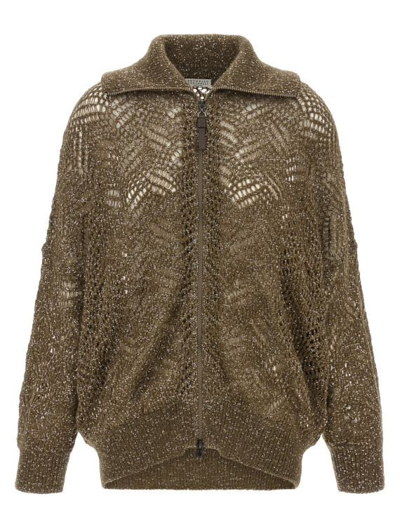Свитер, кардиган BRUNELLO CUCINELLI 'Dazzling Abstract Leaf' (MRG562516CBA88) #1