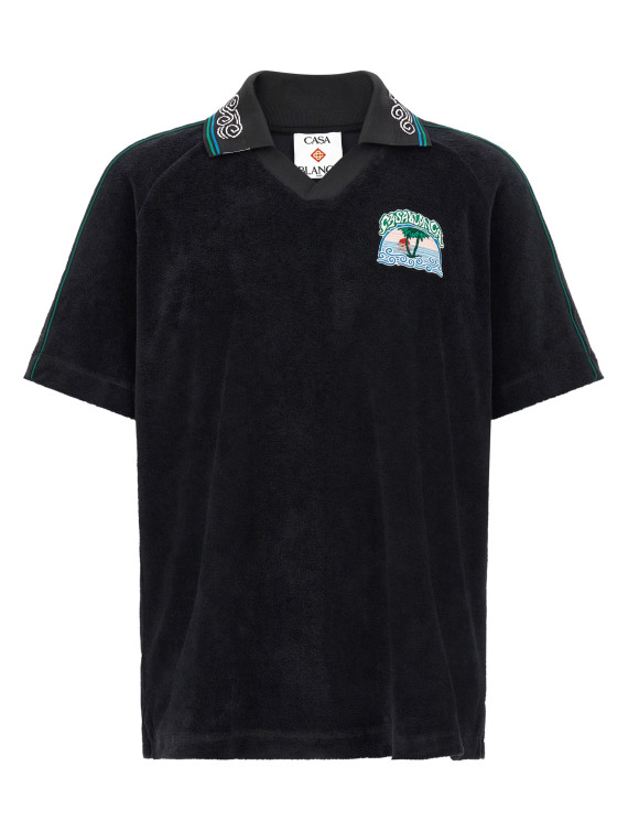 Поло CASABLANCA 'Towelling' (MPF26JTP52901BLACK) #1