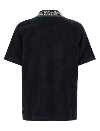 Поло CASABLANCA 'Towelling' (MPF26JTP52901BLACK) #