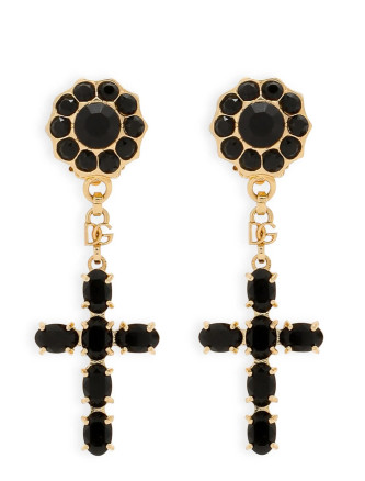 Серьги DOLCE & GABBANA Cross pendant earrings