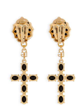 Сырғалар DOLCE & GABBANA Cross pendant earrings (WEQ6D2W1111ZOO00) #