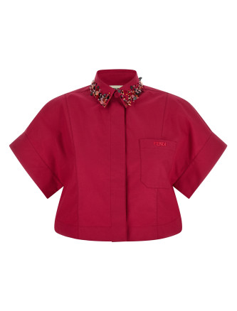 Рубашка, блузка FENDI Shirt with embroidery
