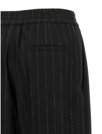 Брюки BRUNELLO CUCINELLI Micro sequin pinstripe pants (MG576P9354C522) #