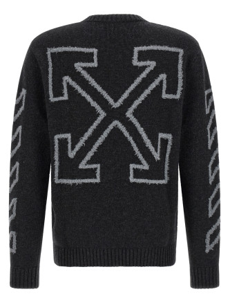 Свитер, кардиган OFF-WHITE 'Diag Arrow Fuzzy' (OMHE087F26KNI00100010010) #