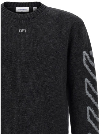 Свитер, кардиган OFF-WHITE 'Diag Arrow Fuzzy' (OMHE087F26KNI00100010010) #