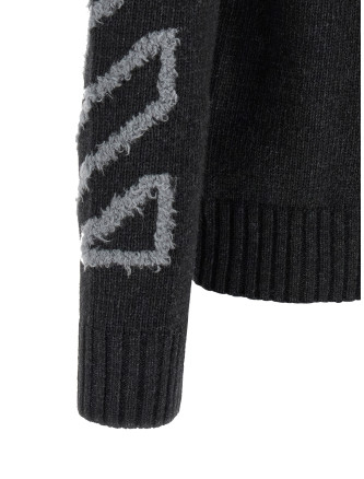 Свитер, кардиган OFF-WHITE 'Diag Arrow Fuzzy' (OMHE087F26KNI00100010010) #