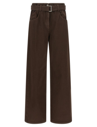 Джинсы BRUNELLO CUCINELLI Belted jeans