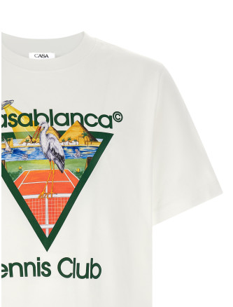 Футболка CASABLANCA 'Tennis Club' (MPF26JTS00103TENNISCLUBTRIANGLE) #