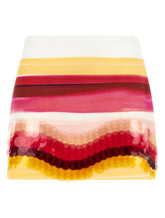 Макси FENDI Striped cotton skirt