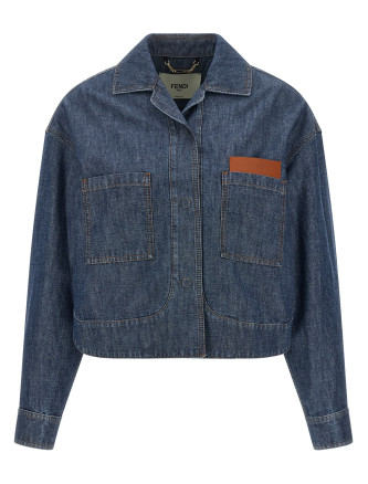 Джинсовая куртка FENDI Chambray denim jacket