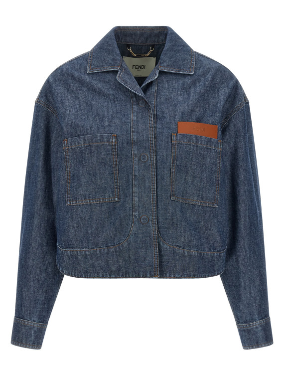 Джинсовая куртка FENDI Chambray denim jacket (FLF861AW8HF0QB0) #1