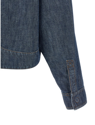 Джинсовая куртка FENDI Chambray denim jacket (FLF861AW8HF0QB0) #