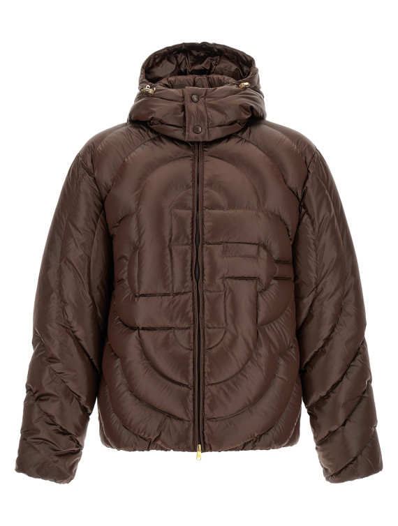 Пуховик CASABLANCA 'Monogram' (MPF26OT22702DARKBROWN) #1