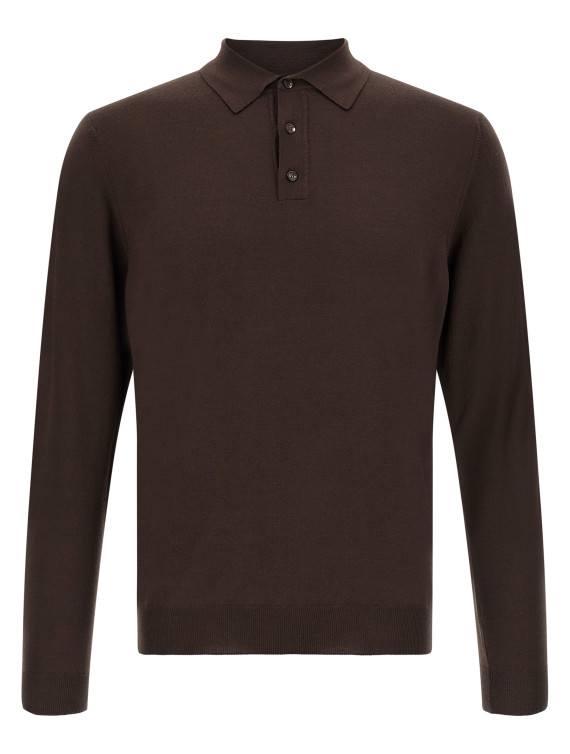Свитер, кардиган ZANONE Long sleeve polo shirt (810232Z0290N2501) #1