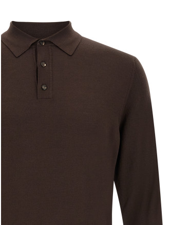 Свитер, кардиган ZANONE Long sleeve polo shirt (810232Z0290N2501) #