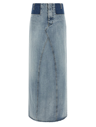 Мини MAISON MARGIELA Denim skirt