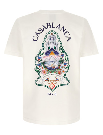 Футболка CASABLANCA 'Hotel Emblem' (MPF26JTS00101HOTELEMBLEM) #