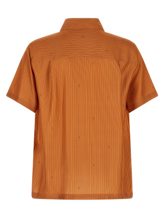 'Selleria' stitching silk shirt (FS1324B15UF0LQ8) #