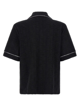 Пуховая куртка CASABLANCA 'Toweling Monogram' (MPF26SH08502BLACK) #