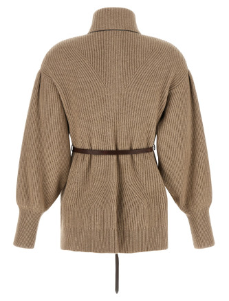 Свитер, кардиган BRUNELLO CUCINELLI English half-ribbed cardigan (M16750836C077) #