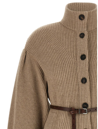 Свитер, кардиган BRUNELLO CUCINELLI English half-ribbed cardigan (M16750836C077) #