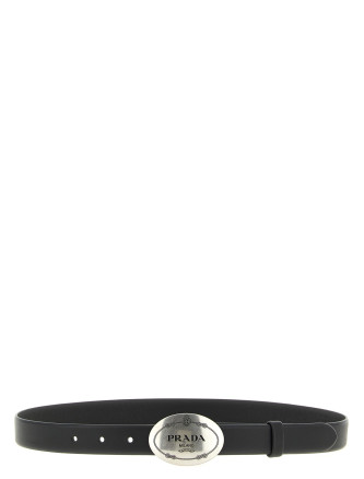 Ремень PRADA Oval buckle belt