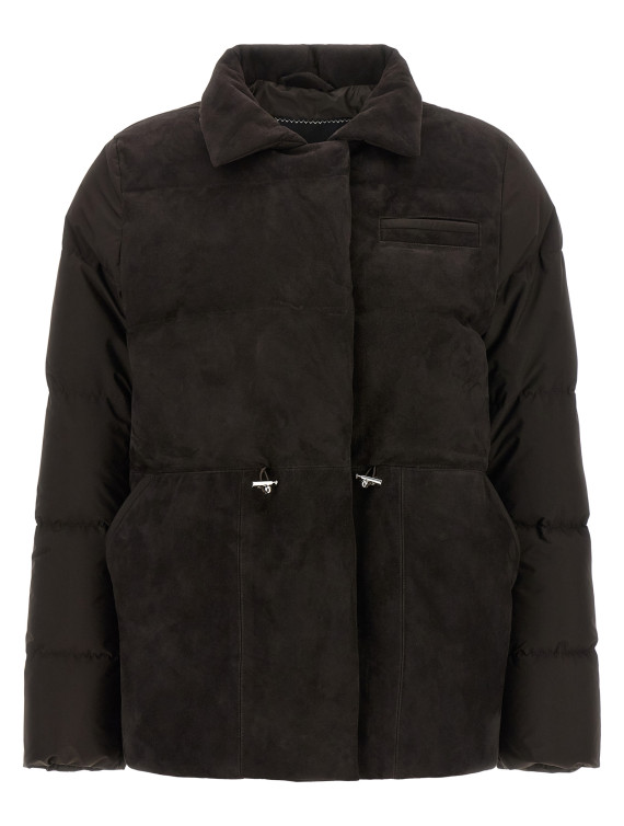 Пуховик KITON Drawstring down jacket (D62628K0563L01MARRONE) #1