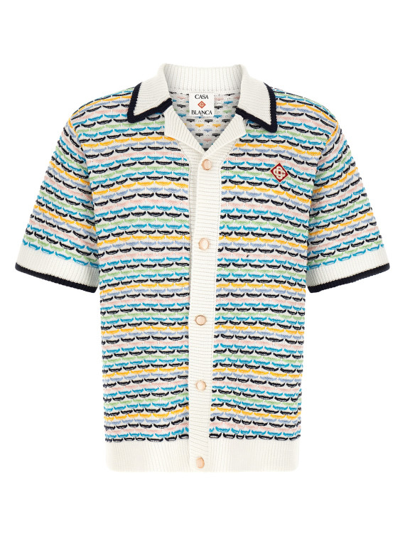 Рубашка, блузка CASABLANCA 'Tuck Stitch' (MPF26KW120901MULTI) #1