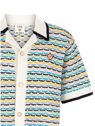 Рубашка, блузка CASABLANCA 'Tuck Stitch' (MPF26KW120901MULTI) #