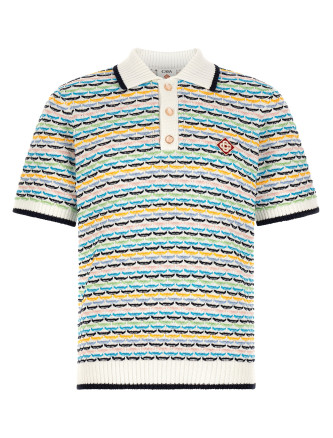 Поло CASABLANCA 'Tuck Stitch'