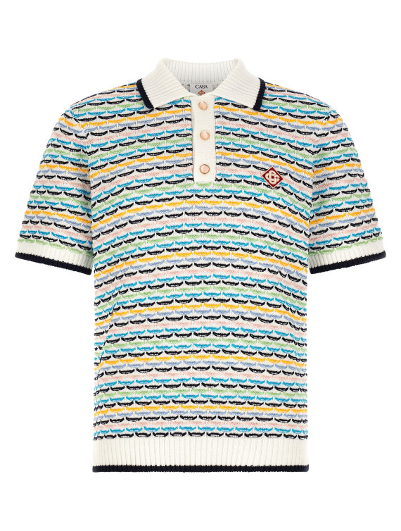 Поло CASABLANCA 'Tuck Stitch' (MPF26KW126001MULTI) #1