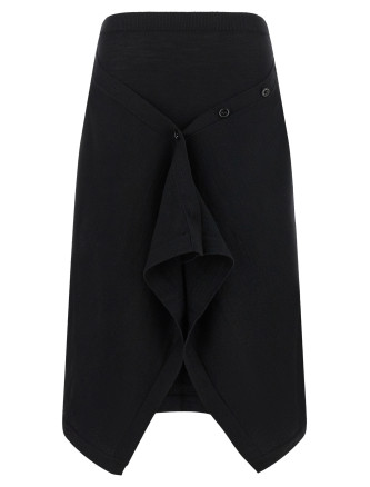 Миди LEMAIRE Button asymmetrical skirt