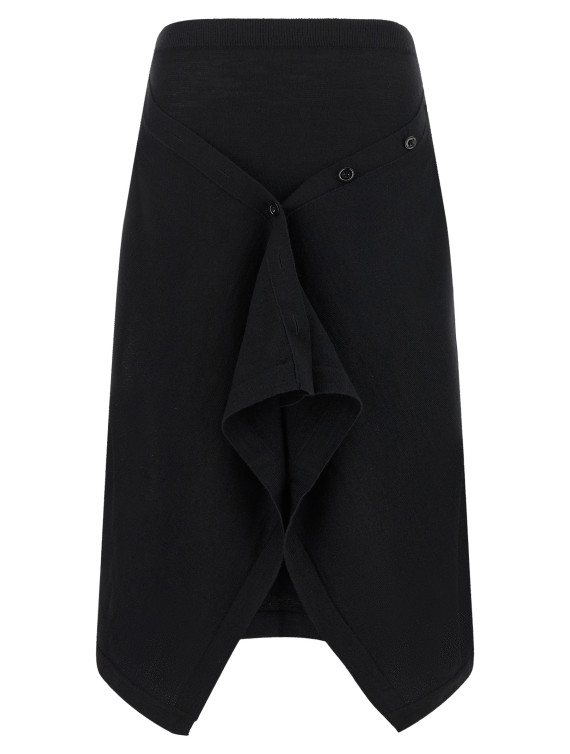 Миди LEMAIRE Button asymmetrical skirt (SK1082LK1063BK999) #1