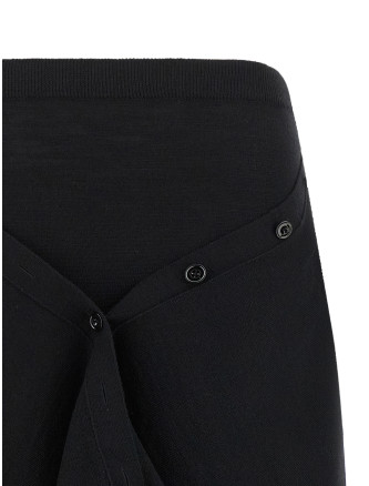 Миди LEMAIRE Button asymmetrical skirt (SK1082LK1063BK999) #