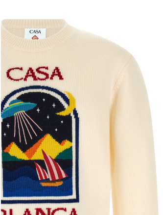 'Pyramid Abduction' sweater (MPF26KW143101ABDUCTION) #