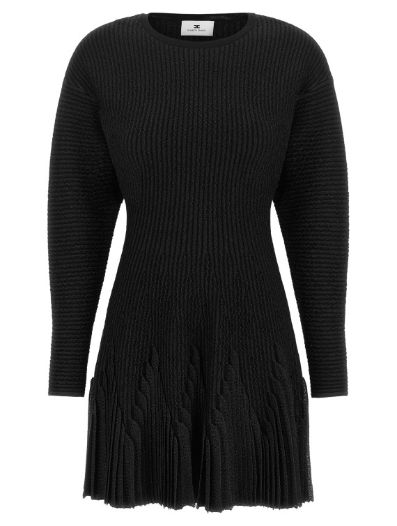 Мини ELISABETTA FRANCHI Knitted pleated dress (AM12S66E2110) #1