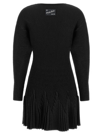 Мини ELISABETTA FRANCHI Knitted pleated dress (AM12S66E2110) #