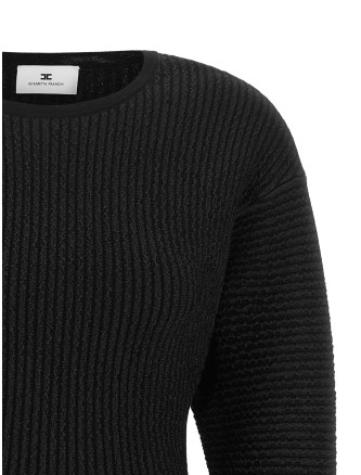 Мини ELISABETTA FRANCHI Knitted pleated dress (AM12S66E2110) #