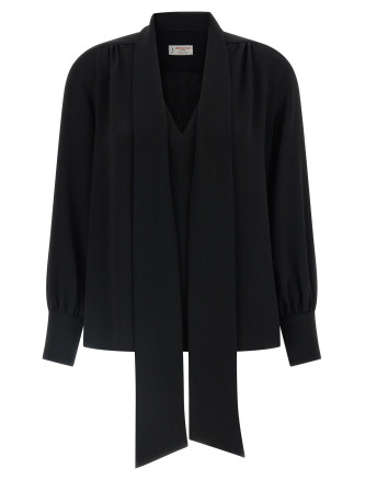 Рубашка, блузка ALBERTO BIANI Lavallière neck blouse