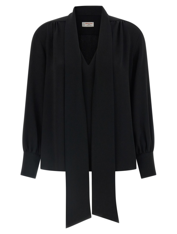 Рубашка, блузка ALBERTO BIANI Lavallière neck blouse (MM857AC003090) #1