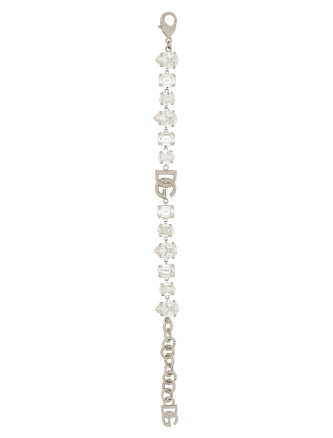 Браслет DOLCE & GABBANA Bracelet with rhinestones and logo (WBQ2X3W111187655) #