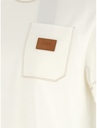 Футболка FENDI T-shirt patch Fendi (FY0936B05IF0H0G) #