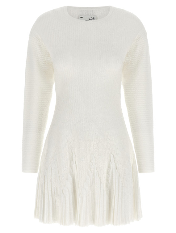 Мини ELISABETTA FRANCHI Knitted pleated dress (AM12S66E2360) #1