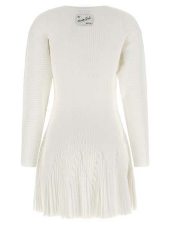 Мини ELISABETTA FRANCHI Knitted pleated dress (AM12S66E2360) #
