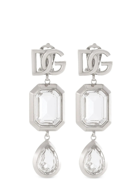 Серьги DOLCE & GABBANA Pendant earrings with crystals (WEN6L1W111187655) #1