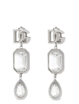 Серьги DOLCE & GABBANA Pendant earrings with crystals (WEN6L1W111187655) #