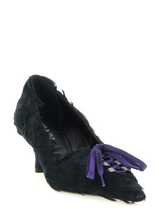 Өкшелі аяқ киім PRADA Satin and feather pumps (1I615OFA055C1QF0002) #