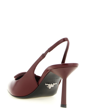 Высокие каблуки PRADA Brushed leather slingback (1I901MFDD75055F0D27) #