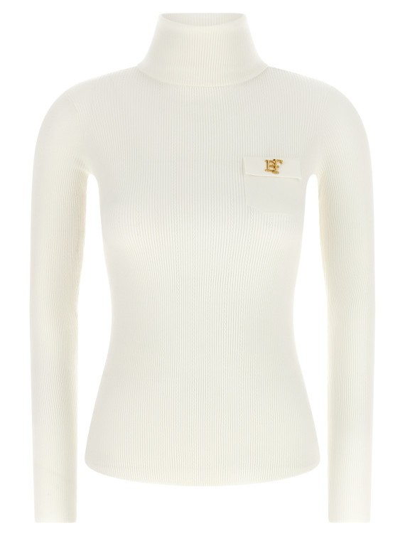 Свитер, кардиган ELISABETTA FRANCHI Turtleneck embroidery à jour (MK05B66E2360) #1